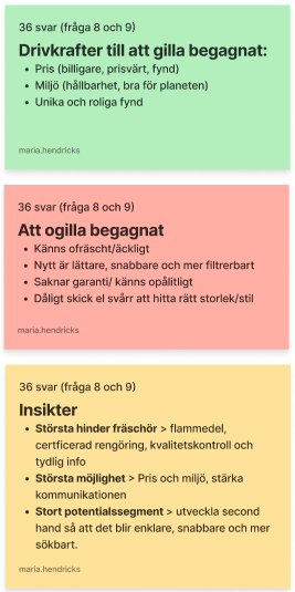 UX insights and opportunity areas from Sellpy research